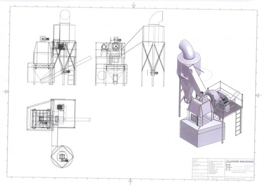 Vicro-Bulk-Pellet-cooler-and-fan-5Thr-Drawing